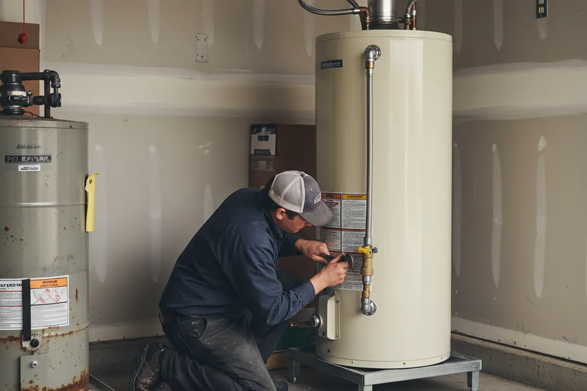 Water heater and shutoff valve replacement in Cayce